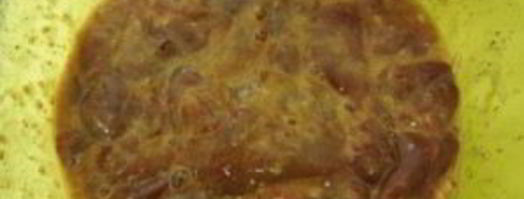 тушеная куриная печень в мультиварке. Шаг 3