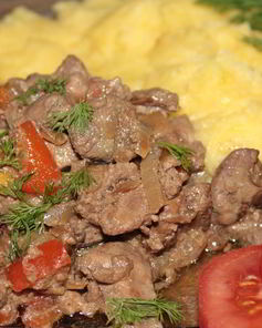 Жареная куриная печень