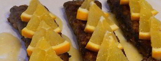 жареная печень с апельсинами. Шаг 8