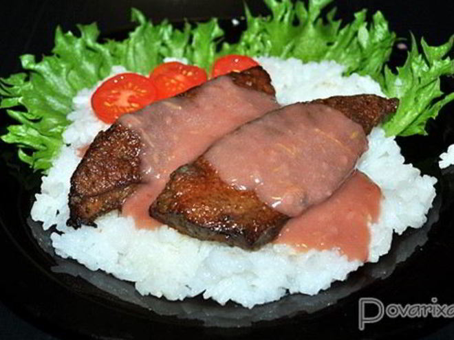 Рецепт жареной печени с пикантным соусом