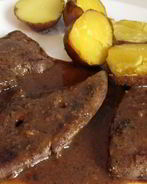 Жареная телячья печень