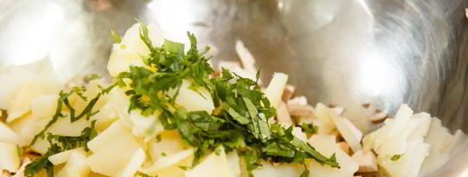 хинкали с картофелем и грибами. Шаг 4