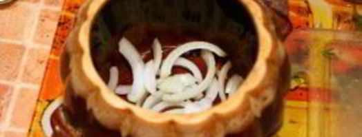 пельмени с грибами в горшочках. Шаг 7