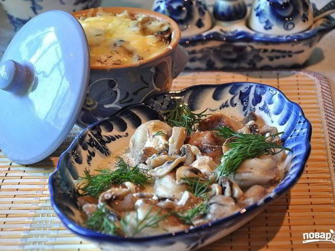 Рецепт пельменей в горшочках