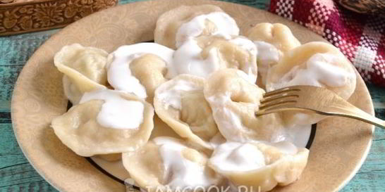 Рыбные пельмени из трески