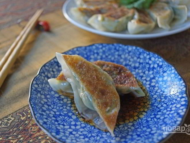 Рецепт японских пельменей с креветками