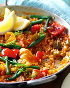 Испанская паэлья с овощами