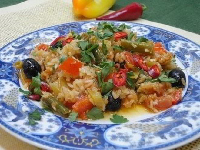 Рецепт летней паэльи