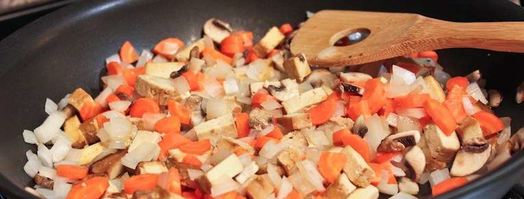 овощная паэлья с грибами. Шаг 4