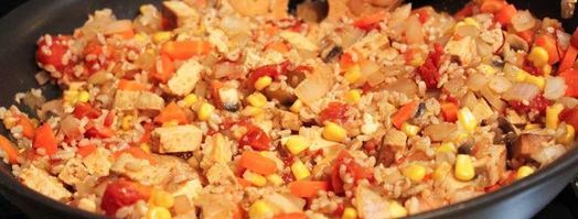 овощная паэлья с грибами. Шаг 7