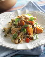 Овощной плов с индейкой