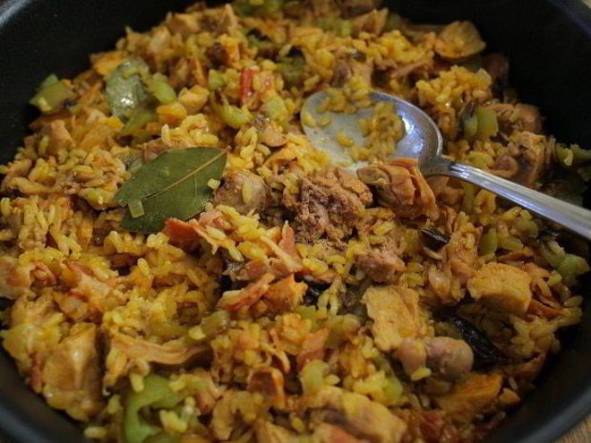 Рецепт паэльи с кроликом