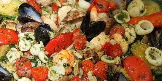 Паэлья с морепродуктами