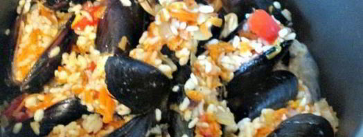 пилав — плов из мидий. Шаг 8