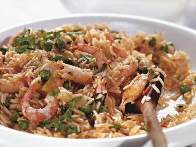 Рецепт пилава с креветками