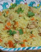 Пилав с курицей, изюмом и кедровыми орешками