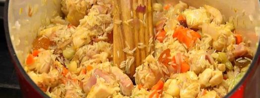 пилав с курицей, изюмом и кедровыми орешками. Шаг 9