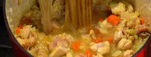 пилав с курицей, изюмом и кедровыми орешками. Шаг 10