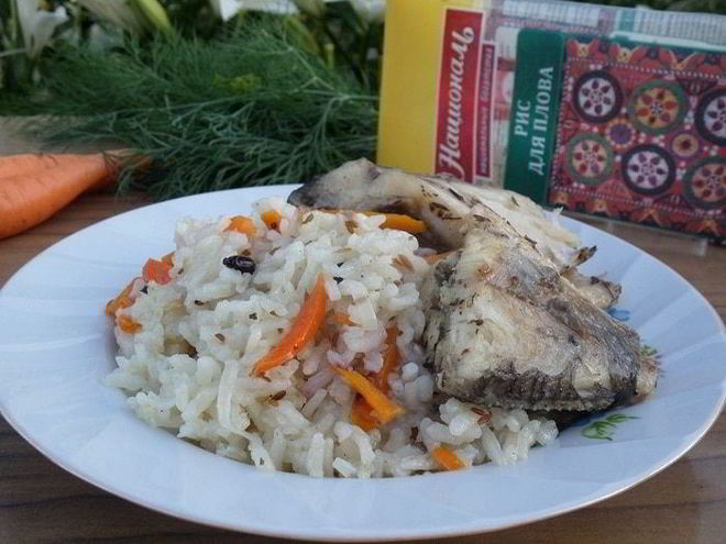 Рецепт плова дачного с карпом