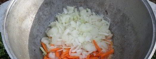 плов дачный с карпом. Шаг 11