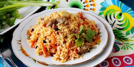 Плов из баранины в казане