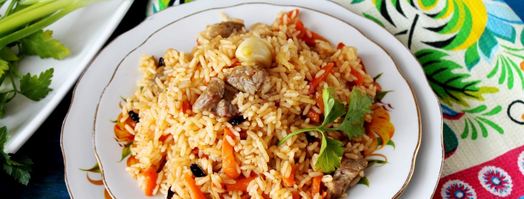 плов из баранины в казане. Шаг 12