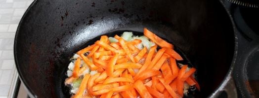 плов из баранины в казане. Шаг 4