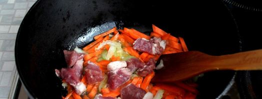 плов из баранины в казане. Шаг 5