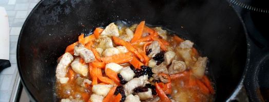 плов из баранины в казане. Шаг 7