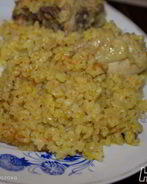 Плов из булгура с курицей