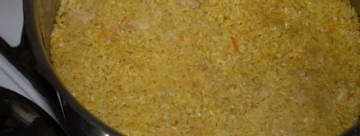 плов из булгура с курицей. Шаг 7