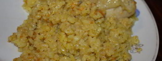 плов из булгура с курицей. Шаг 8