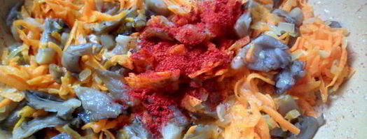 плов из перловки с вешенками. Шаг 5