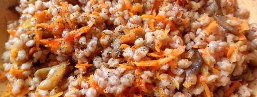 плов из перловки с вешенками. Шаг 6