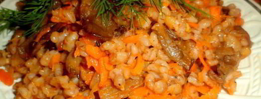 плов из перловки с вешенками. Шаг 7