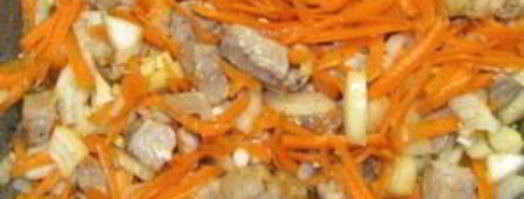 плов из свинины на сковороде. Шаг 7