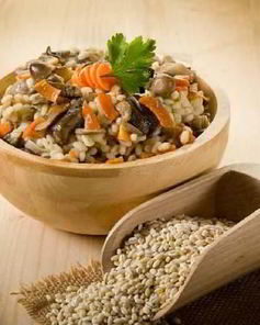 Плов из ячменя с грибами