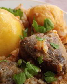 Плов с айвой