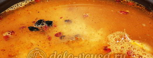 плов с грибами в мультиварке. Шаг 13