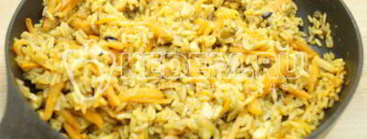 плов с грибами. Шаг 6