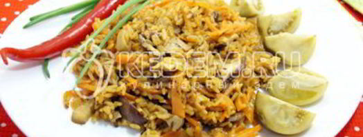 плов с грибами. Шаг 8