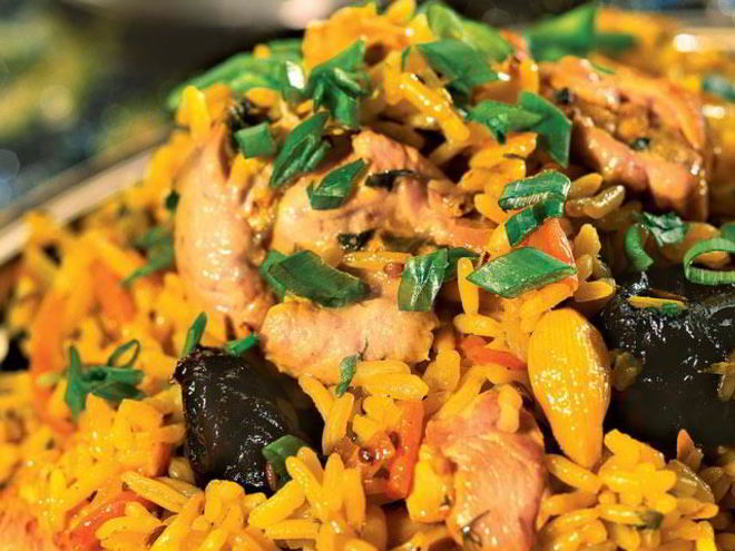 Рецепт плова с курицей и черносливом