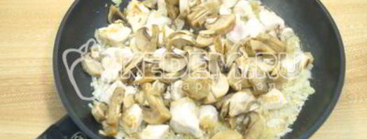 плов с курицей и грибами. Шаг 2