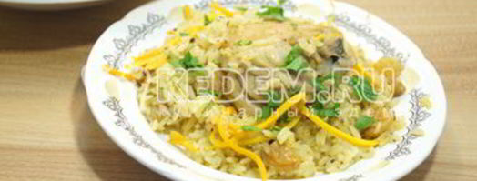 плов с курицей, изюмом и морковью по-корейски. Шаг 11