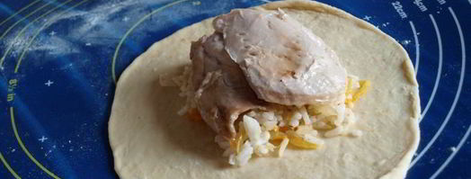 плов с курицей в булочке. Шаг 7