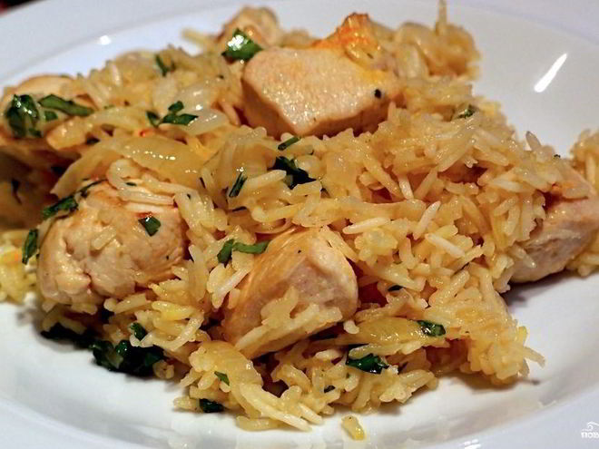 Рецепт плова с курицей в казане