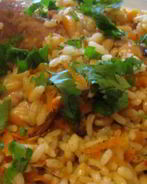 Плов с курицей в утятнице