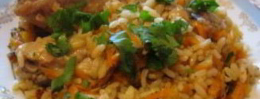 плов с курицей в утятнице. Шаг 12