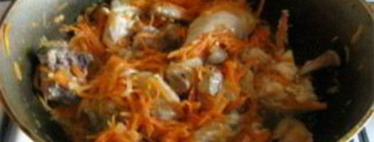 плов с курицей в утятнице. Шаг 6