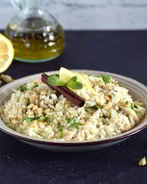 Плов с лимоном и кедровыми орешками